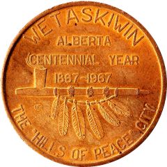 Souvenir Token - Wetaskiwin, Alberta