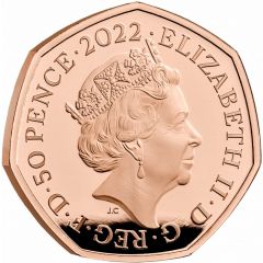 50 Pence - Elizabeth II Hogwarts Express, Gold Proof