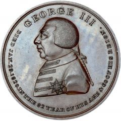 Medal - George III Death, J. Westwood, bronze