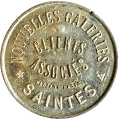 10 Centimes - Nouvelles galeries Saintes