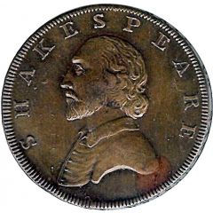1/2 Penny Warwickshire - Stratford / Shakespeare