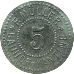 5 Pfennigs - Neisse F. Müller Bauhof Kantine