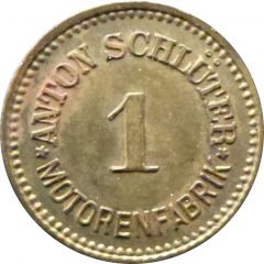 1 Pfennig - Freising Anton Schlüter Motorenfabrik