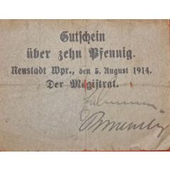 10 Pfennig Neustadt in Westpreußen