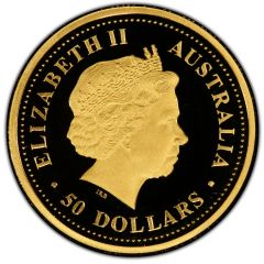 50 Dollars - Elizabeth II 4th Portrait - Australian Nugget - Gold Bullion Coin