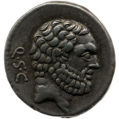 Denarius Cornelia: Publius Cornelius Lentulus Spinther, Q•S•C / P•LENT•P•F L•N