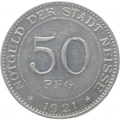 50 Pfennig - Neisse Glockenturm