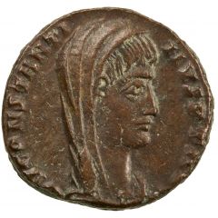 Nummus - Constantinus I DV CONSTANTINVS PT AVGG, Quadriga, Cyzicus