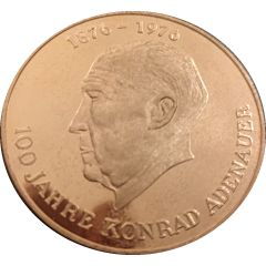 Medal - Konrad Adenauer 100th anniversary