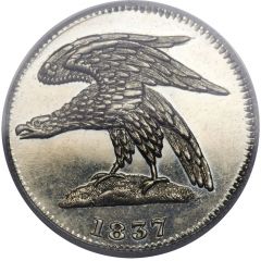 3 Cents - Hard Times Token - Feuchtwanger