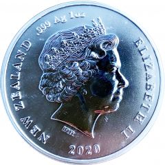 1 Dollar - Elizabeth II 4th Portrait, Chatham Island Crested Penguin
