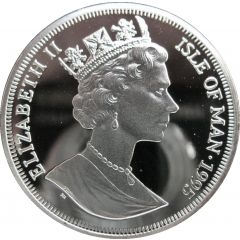 1 Crown - Elizabeth II Turkish Cat, Silver