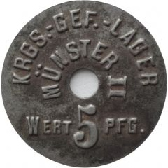 5 Pfennig - Münster Kriegsgefangenenlager Münster II