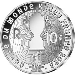 10 Euros Rugby World Cup France 2023, silver 999‰