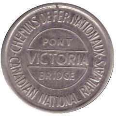 Toll Token - Canadian National Railways Victoria Bridge, 22 mm