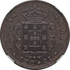 20 Réis - Maria II Obverse Trial
