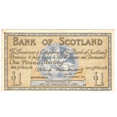 1 Pound Bank of Scotland