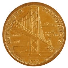 20 Escudos Salazar Bridge, Gold Pattern