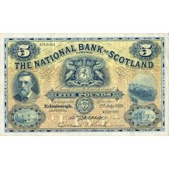 5 Pounds National Bank of Scotland