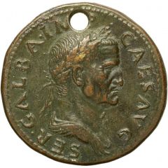 Sestertius - Galba S C, Victory