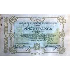 20 Francs / 4 Ariary