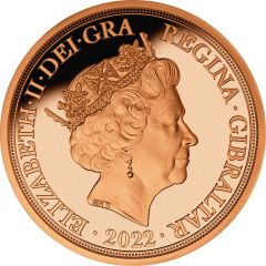 1/4 Sovereign - Elizabeth II Saving the Princess