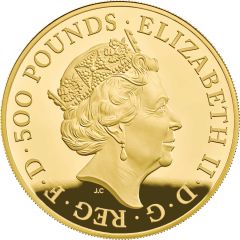500 Pounds - Elizabeth II Year of the Pig, Gold Proof