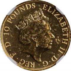 10 Pounds - Elizabeth II Gold Standard, 1/10 oz Fine Gold