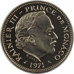 5 francs - Rainier III piéfort cupronickel