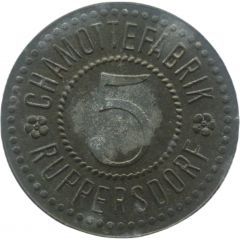 5 Pfennig - Ruppersdorf Chamottefabrik