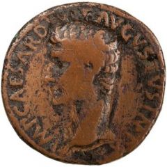As - Augustus PONTIF MAXIM TRIBVN POT XXXIIII S C