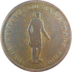 1 Penny / 2 Sous Banque du Peuple