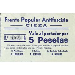 5 Pesetas Cieza