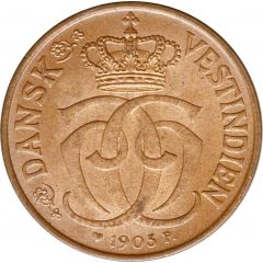 1/2 Cent / 2 1/2 Bit - Christian IX