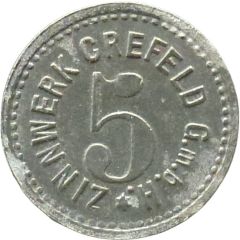 5 Pfennigs - Crefeld Zinnwerk G.m.b.H.