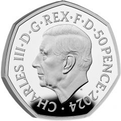 50 Pence - Charles III TIE Fighter, Silver Proof