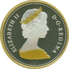 1 Dollar - Elizabeth II Library of Parliament