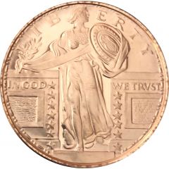 1 oz Copper Standing Liberty