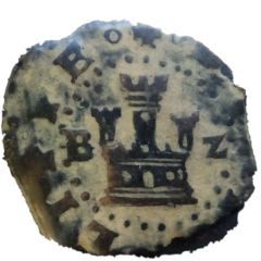 2 Maravedis - Felipe II high grade billon