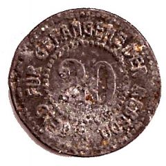 20 Pfennig - Dobruschka Geld für Gefangene der Mebedo