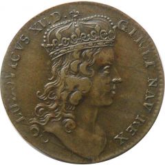 Rechenpfennig - Louis XV The capture of Fontarabia, Basque Country