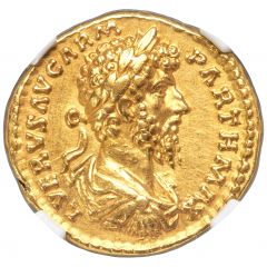Aureus - Lucius Verus TR P VI IMP IIII COS II, Victory