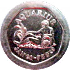 10 Pence - National Transport Token Aquarius