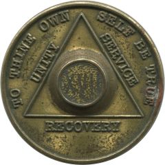 Medal - Alcoholics Anonymous Sobriety 17 Years