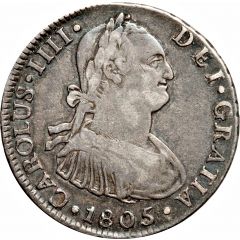 4 Reales - Carlos IV Numeral IIII