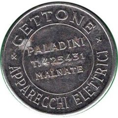 Jukebox Token - Gettone Apparecchi Elettrici Paladini, Malnate