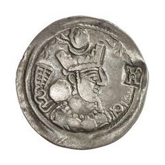 1 Drachm - Anonymous Bukhar Khudat, imitation with countermark