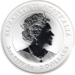 2 Dollars - Elizabeth II Posthumous, 6th Portrait - Year of the Rabbit - Silver Bullion Coin