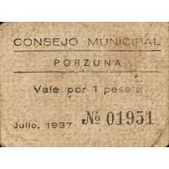 1 Peseta Porzuna
