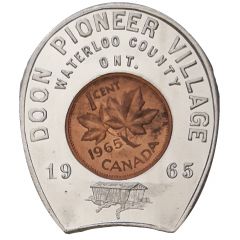 Encased Cent - Doon Pioneer Village Cent 1965